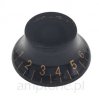 Knob guitar Les Paul style, black / gold